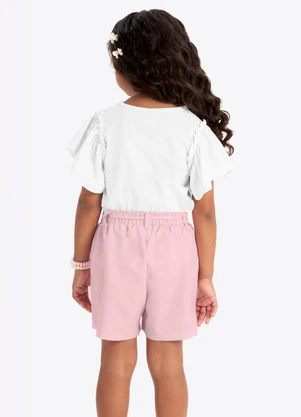 Rovi Kids - Conjunto Verão Menina com Strass Branco - ROVI KIDS