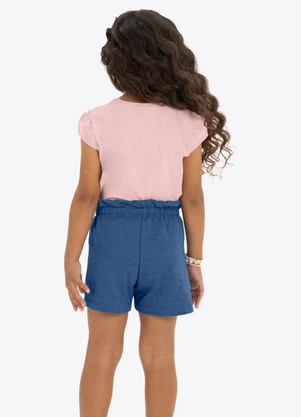 Rovi Kids - Conjunto Verão Menina com Strass Rosa - ROVI KIDS