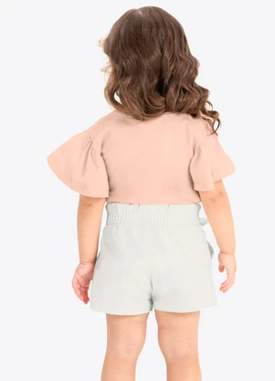 Rovi Kids - Conjunto Verão Menina com Strass Rosa - ROVI KIDS