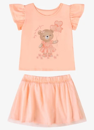Rovi Kids - Conjunto Verão Menina com Strass Rosa - ROVI KIDS