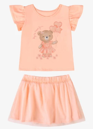 Rovi Kids - Conjunto Verão Menina com Strass Rosa - ROVI KIDS