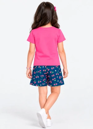 Rovitex - Conjunto Verão Menina Cotton Estampado Rosa - ROVITEX
