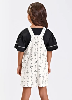 Trick Nick - Conjunto Verão Menina Curto Estampado Bege - TRICK NICK