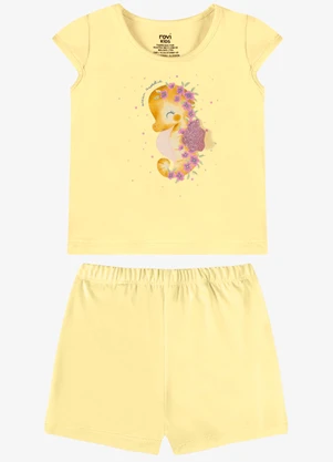Rovi Kids - Conjunto Verão Menina Peça Interativa Amarelo - ROVI KIDS