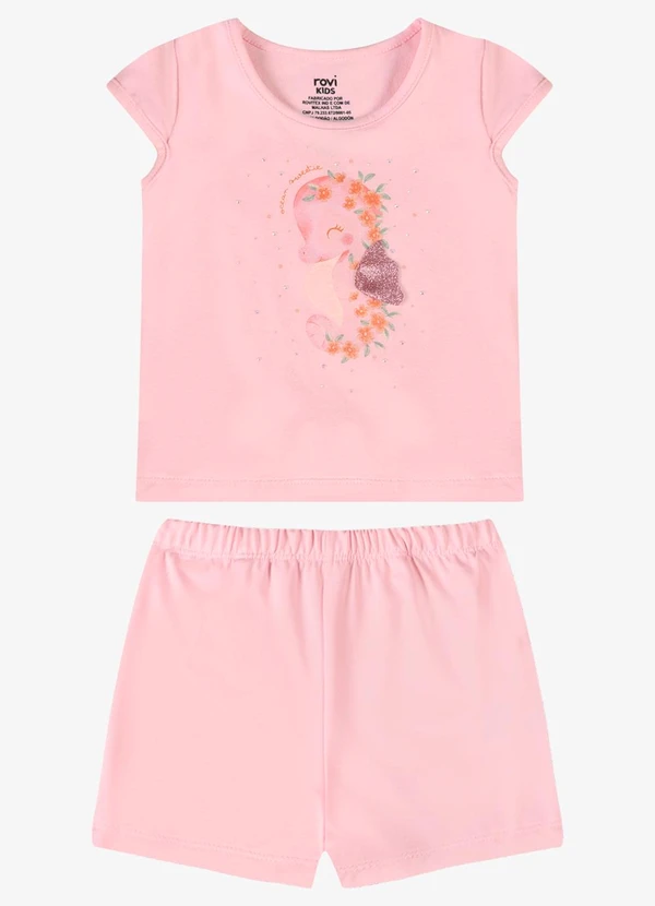Rovi Kids - Conjunto Verão Menina Peça Interativa Rosa