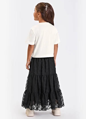 Trick Nick - Conjunto Verão Meninas Midi com Estampa Bege - TRICK NICK