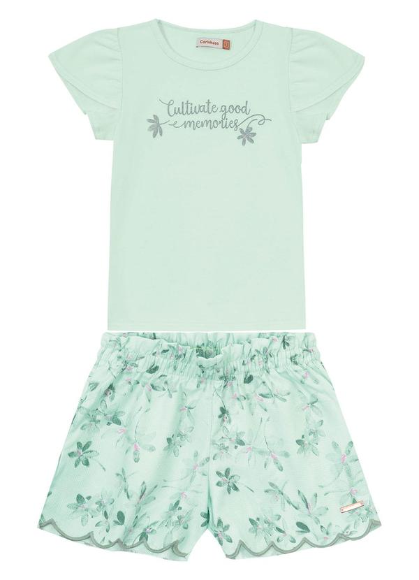 Carinhoso - Conjunto Verde Água Clochard Menina 2