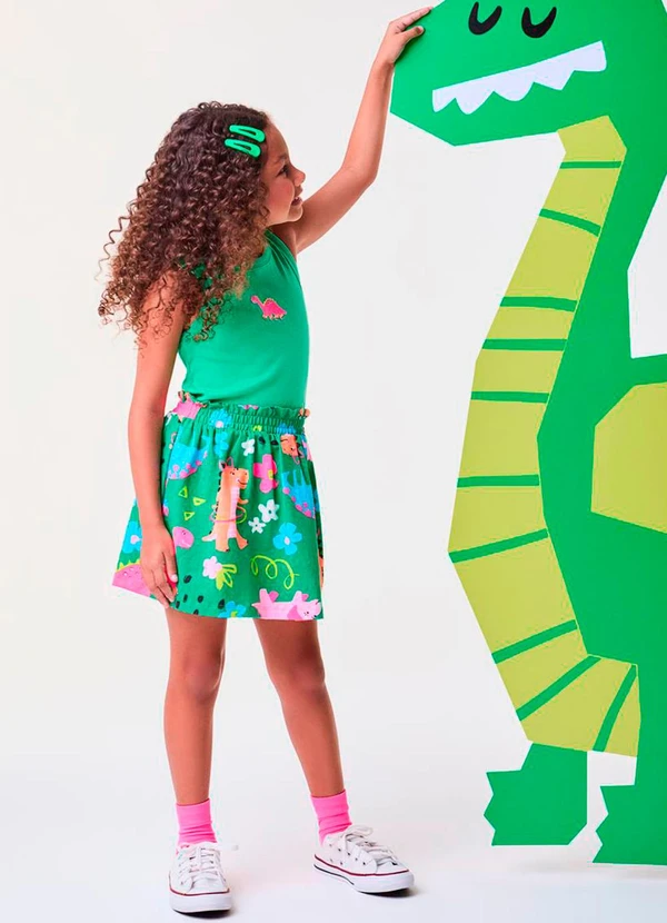 Bimbi - Conjunto Verde de Dinossauros Fun Verde 2