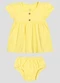 Kely Kety - Conjunto Vestido e Calcinha Malha Collor Verde - variação: Amarelo