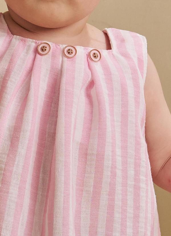 Pokótinha - Conjunto Vestido e Shorts em Tecido Touch Rosa 3