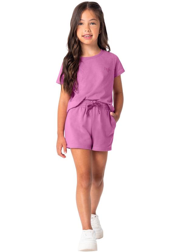 Malwee Kids - Conjunto Violeta em Moletinho Menina