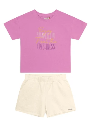 Carinhoso - Conjunto Violeta Enjoy Simplicity Menina - CARINHOSO