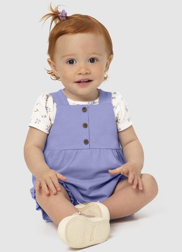 Malwee Kids - Conjunto Violeta Patinho Floral Menina