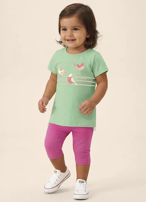 Malwee Kids - Conjunto Voando Alto Verde Água - MALWEE KIDS