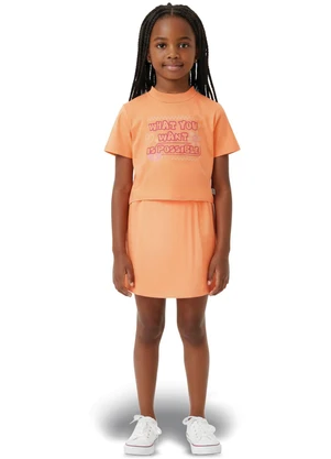 Malwee Kids - Conjunto What You Want Is Possible Laranja - MALWEE KIDS