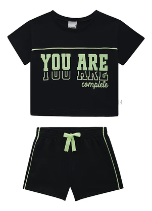 Malwee Kids - Conjunto You Are Complete Preto - MALWEE KIDS