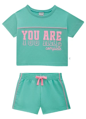 Malwee Kids - Conjunto You Are Complete Verde Turquesa - MALWEE KIDS