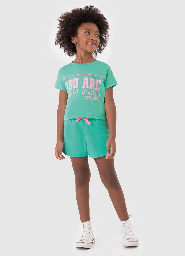 Malwee Kids - Conjunto You Are Complete Verde Turquesa