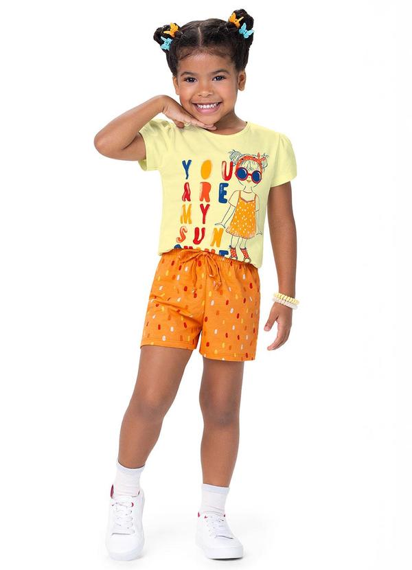 Alenice - Conjunto You Are My Sunshine Menina Amarelo