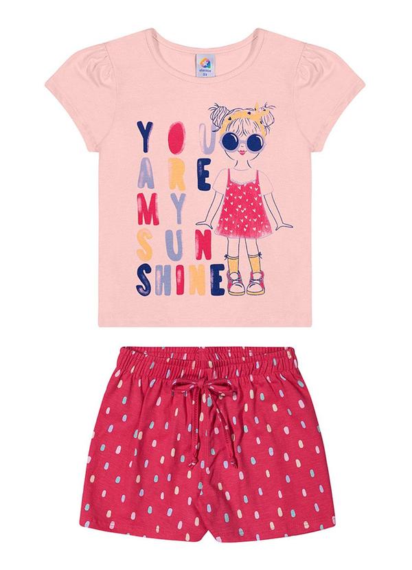 Alenice - Conjunto You Are My Sunshine Menina Rosa 
