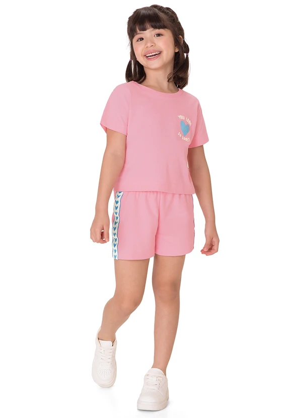 Malwee Kids - Conjunto You Look So Lovely Rosa