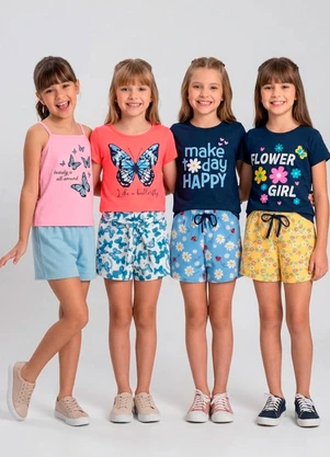 Rosa Azul - Kit 10 Conjuntos Sortidos Menina Multicores - ROSA AZUL