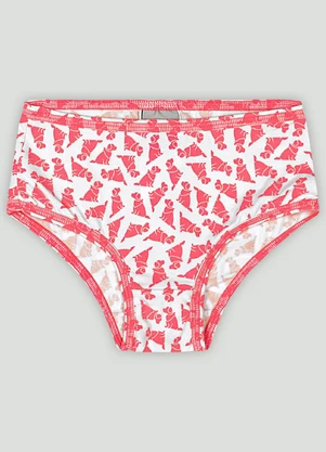 Kit 2 Calcinhas Infantil Cotton Quimby Branco - QUIMBY