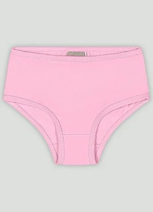 Kit 2 Calcinhas Infantil Cotton Quimby Rosa - QUIMBY