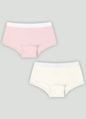 Kit 2 Calcinhas Infantis Up Baby Rosa - UP BABY