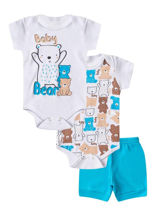 Select - Kit Body Infantil Curto 3 Peças Azul 1