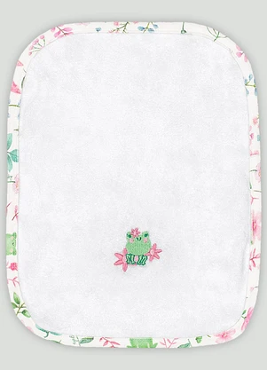 Kit de 2 Toalhas de Boca Atoalhado Up Baby Branco - UP BABY