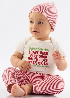 Up Baby - Kit Natalino Unissex para Bebê Branco - UP BABY