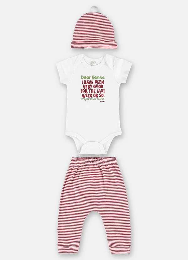 Up Baby - Kit Natalino Unissex para Bebê Branco 3