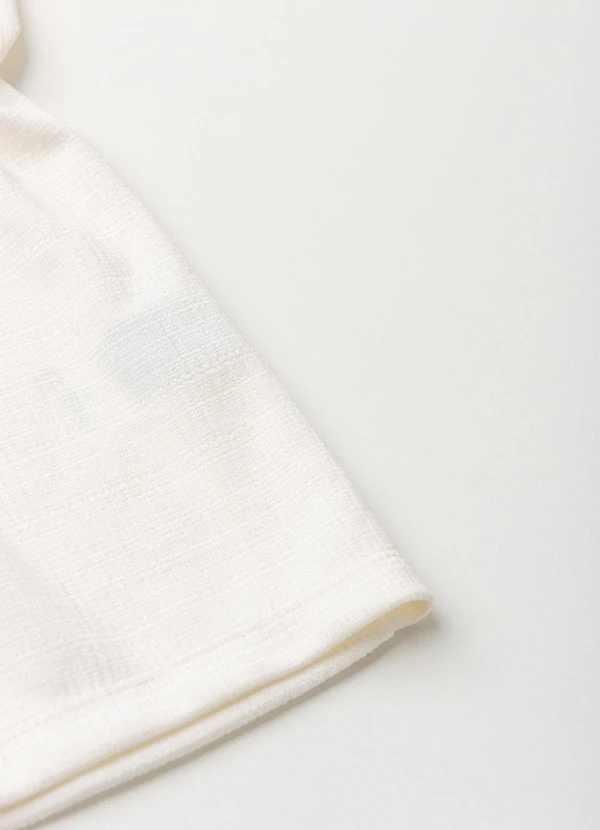 Vida Costeira - Macaquinho Infantil Feminino Rustique Branco  6