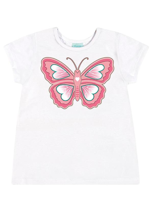 Kyly - Pijama Infantil Menina Borboleta Branco 4