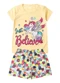 Select - Pijama Infantil Menina Curto Algodão Verde - variação: Amarelo