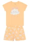 Brandili - Pijama Infantil Menina em Meia Malha Rosa - variação: Rosa