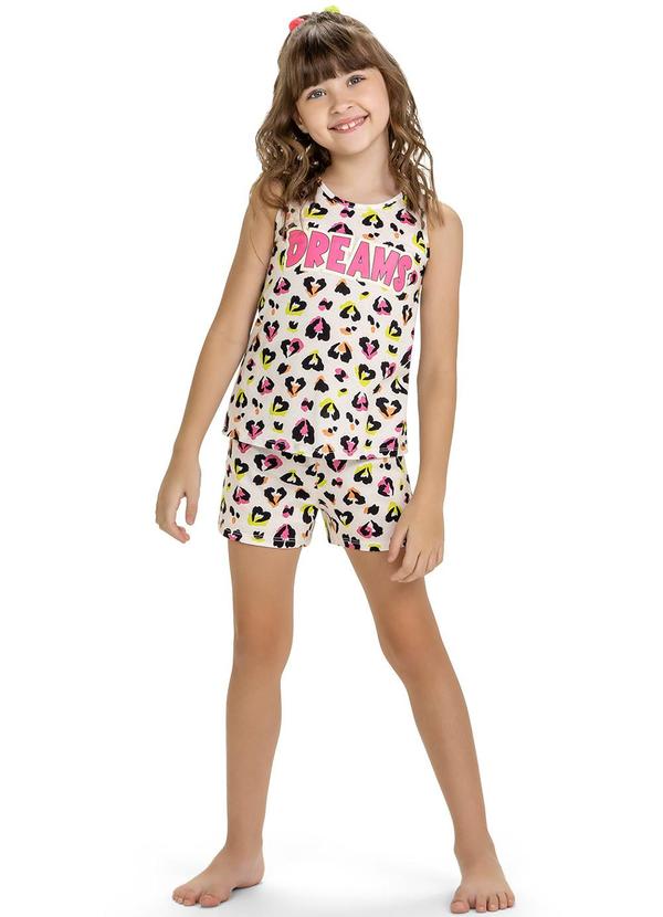 Kyly - Pijama Infantil Menina Oncinha Off White