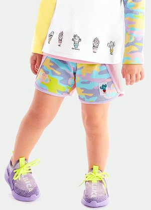 Lilica Ripilica - Short Bebê Menina com Repelência a Insetos Rosa - LILICA RIPILICA