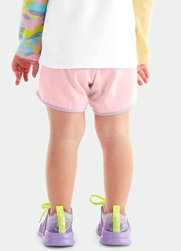 Lilica Ripilica - Short Bebê Menina com Repelência a Insetos Rosa 2