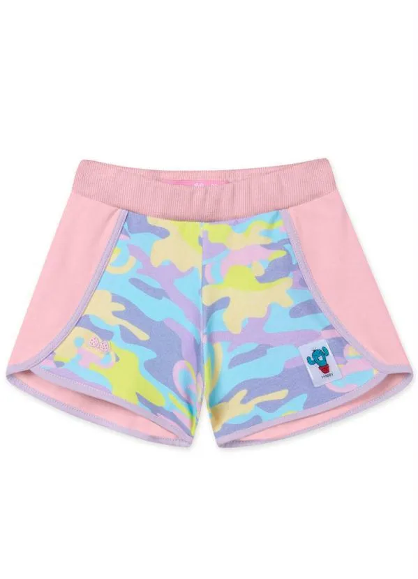 Lilica Ripilica - Short Bebê Menina com Repelência a Insetos Rosa 5