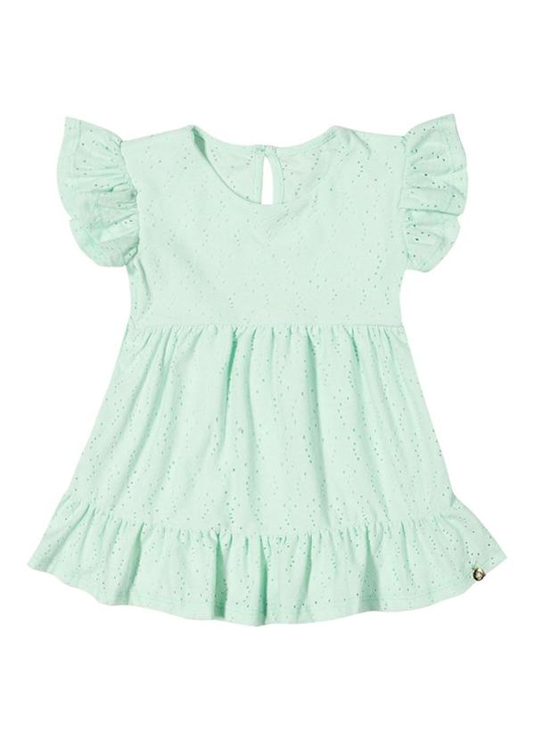 Alenice - Vestido Delicado Menina Verde 2