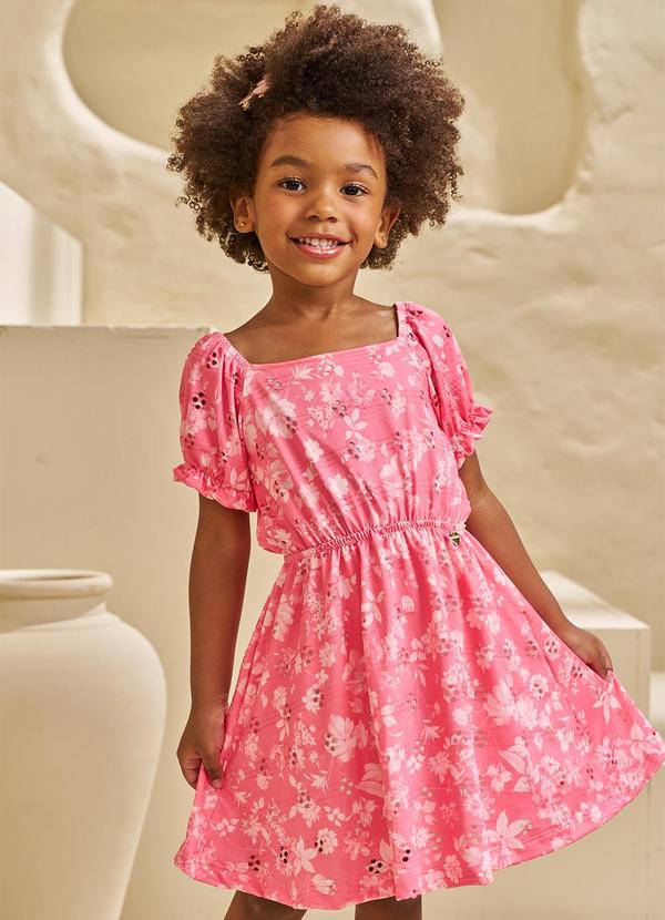 Pokótinha - Vestido em Laise Bálsamo Rosa 3