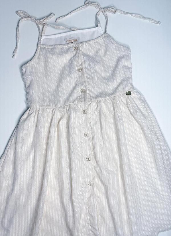 Pokótinha - Vestido em Voil Devorê Circle Nude