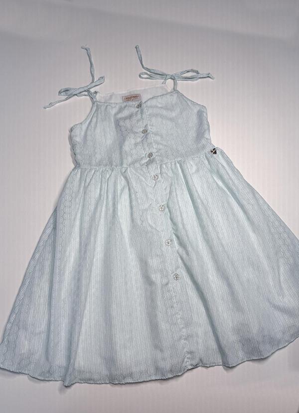 Pokótinha - Vestido em Voil Devorê Circle Verde