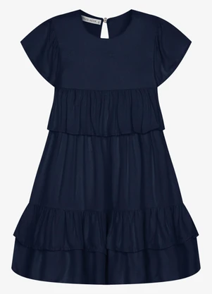 Trick Nick - Vestido Infantil Feminino Viscose Azul - TRICK NICK