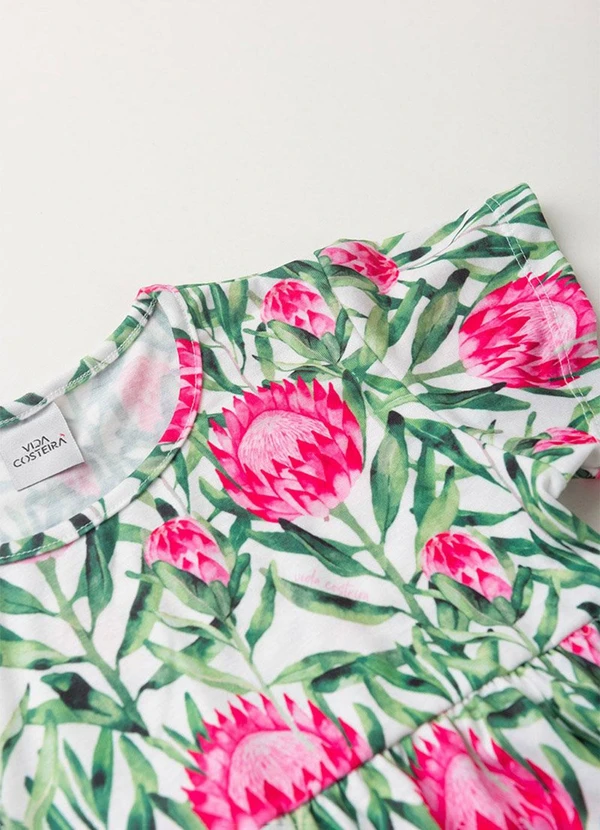 Vida Costeira - Vestido Infantil Menina Babado Poliplex Branco 3