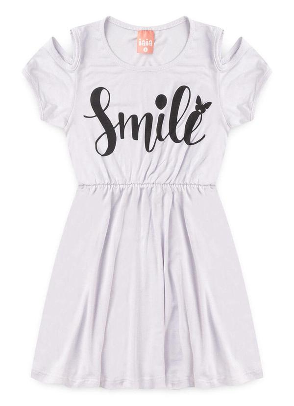 Rosa Azul - Vestido Infantil Smile Branco