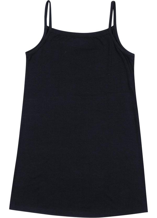 Disney - Vestido Médio Infantil Feminino Preto 2