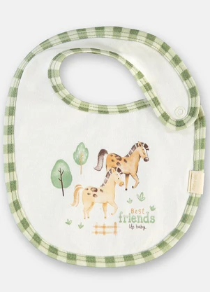 Up Baby - Babador Bebê Suedine Premium Estampado - UP BABY